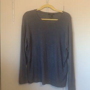 Long-Sleeved Gray Sweater